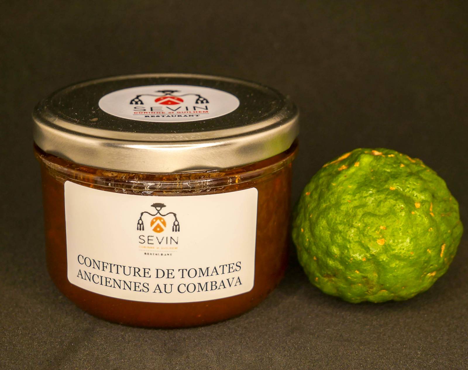 Confiture de tomates anciennes au kombava