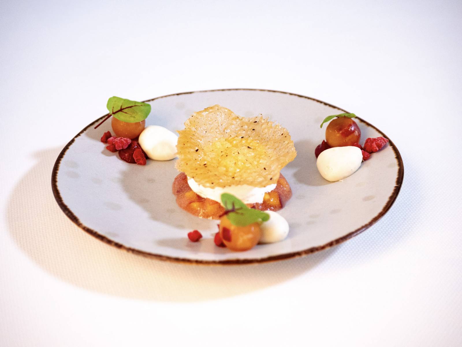 Dessert Pont Pêche Calament nepeta 